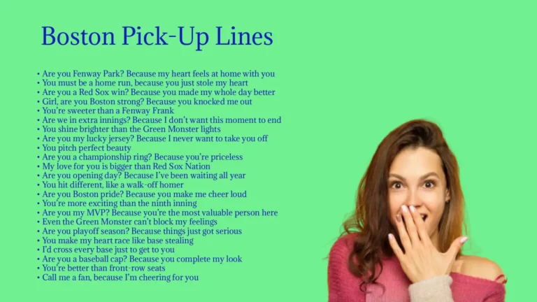 Boston Pick-Up Lines