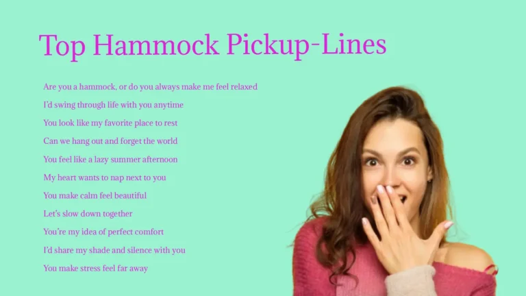 Top Hammock Pickup-Lines