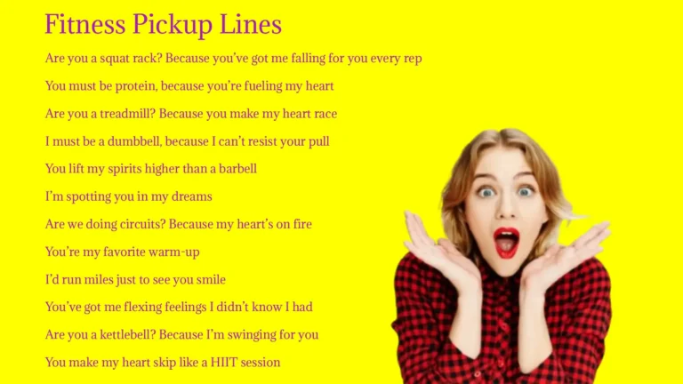 Fitness Pickup Lines 2026