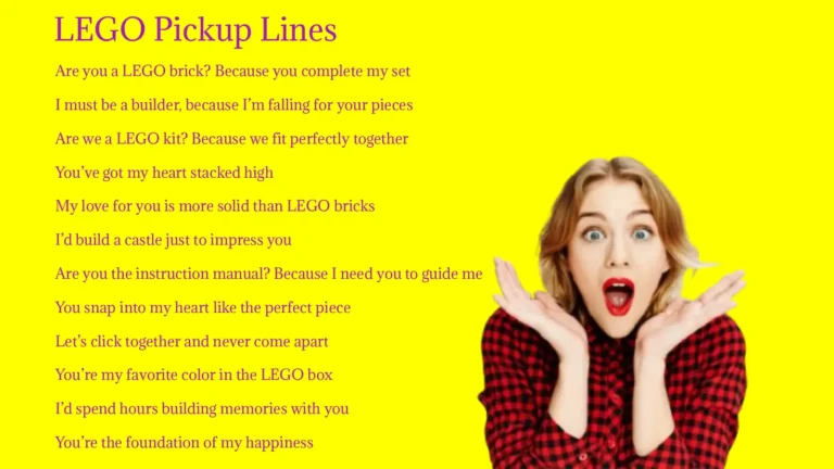 LEGO Pickup Lines Latest 2026