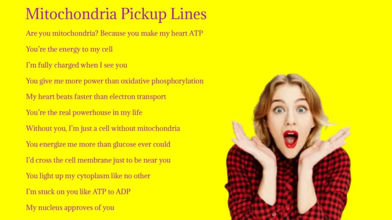 Mitochondria Pickup Lines Latest 2026