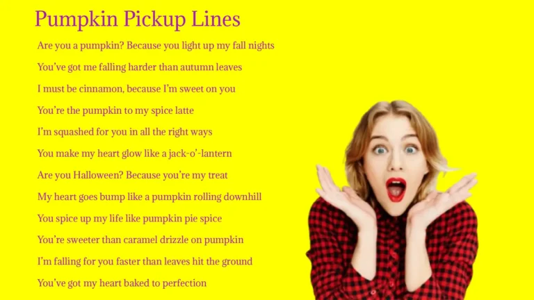 Pumpkin Pickup Lines